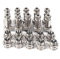 Walfront GX12 10er Set Aviation Connector Power Plug 4 Pin 12mm Aviation Plug Male + Female Fittings Zink Vernickelte Metallbuchse 300V 5A