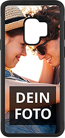 PhotoFancy Handyhülle Samsung Galaxy® S9 Handyhülle mit eigenem Foto Bedrucken – Smartphone Case als personalisierte Schutzhülle (Softcase schwarz)