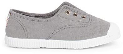 Pisamonas Zapatillas Lona Punta Goma Sin Cordones Talla 41 Color Gris