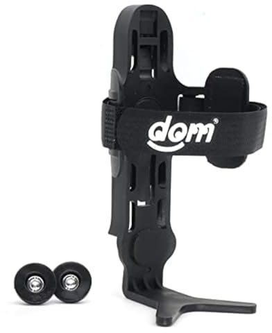 Monkii DOM Fahrrad-Wasserflaschenhalterung, Clip-Halterung für Brompton, zusammenklappbar, universal, Fahrradzubehör, Vogelflasche (schwarz)