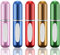 Leikedun 5 PCS 5ml Perfume Atomiser Refillable Bottles, Portable Mini Spray Travel Bottle with Visual Window Perfume Travel Bottle for Purse Handbag Pocket Luggage - Holiday Essentials