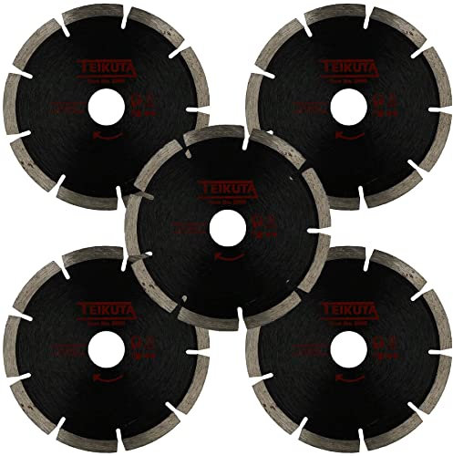 125mm (5”) x 6.4mm Diamond Mortar Raking Disc Pointing Disc Blade Masonry 5pk