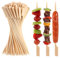 120 PCS Bamboo Skewers for Appetizers, 18 cm Toothpicks, Cocktail Picks for Drinks, Fruit Kababs, Sausage, Barbecue Snacks, Natural Wooden Paddle Skewer Mini Food Sticks, Charcuterie Accessories