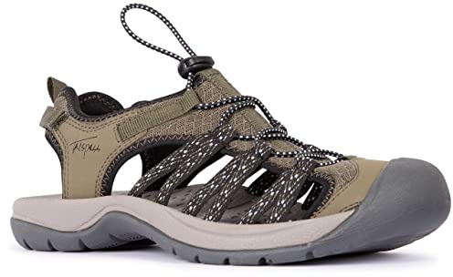 TRESPASS BRONTIE-Female Sandalen, Sandalen für Damen, Khaki, 38 EU, kaki, 38 EU