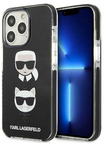 Karl Lagerfeld KLHCP13XTPE2TK Hülle für iPhone 13 Pro Max 6,7 hardcase schwarz/