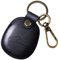 Étui pour pendentif Apple AirTag, porte-clés Airtags en cuir véritable, étui caché pour Air Tag (noir)