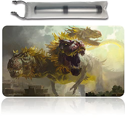 MTG Spielmatten+Kostenlose wasserdichte Tasche,MTG Playmate Table Mat Größe 60X35CM, MTG Mouse Pad Kompatibel Mit MTG TCG CCG RPG (Zacama, Primal Calamity)