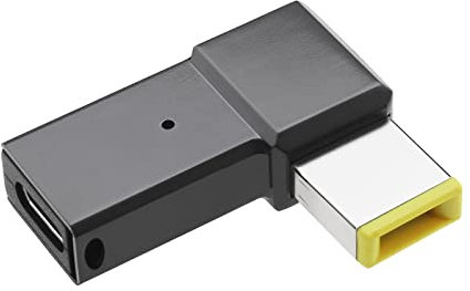 VGOL Adaptador USB C a Punta Delgada de Repuesto Compatible con Lenovo Compatible con ThinkPad Serie T/Z Series/E Series/X Series PD convertidor de Carga rápida