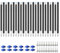 Baunsal® Trampolin Netzstangen 12 x Ø 25 x 1,0 mm x 205 cm (KN-SM-A) Trampolin Stangen Ersatz Trampolin Ersatzteile Stangen Trampolin Ersatzteil für Trampolin Netzpfosten Trampolin Netzstange