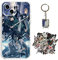 Staremeplz Attack -on Titan Hülle für iPhone 11 Anime Handyhülle [Mit Schlüsselbund und 50pcs Aufkleber] Cartoons Transparent Silikon Case Hülle für iPhone 11