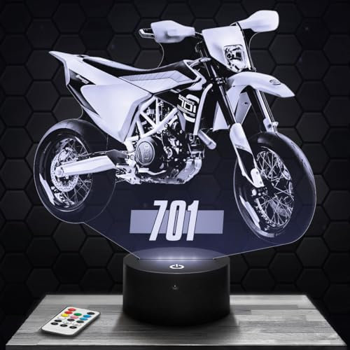 Nachttischlampe Motorrad 701 H deko Biker. Geschenkidee Mann objekt Motorrad 701 H Nachtlicht Erwachsene deko Zimmer. Weihnachten