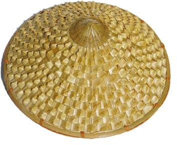Ailan Sombrero chino clásico para granjeros, tela transpirable, ala ancha, peso ligero, sombrero de bambú, sombrero asiático de, sombrero chino, Tipo 3