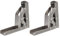 sourcing map 90 Degree Folding Shelf Hinge Bracket, 2pcs Hidden Table Holder Bracket for Furniture Parts