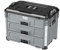 FLEX STACK PACK FS1105 Aufbewahrungssystem, Werkzeugkasten mit 3 Schubladen, Grau/Schwarz