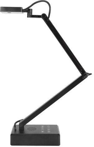 4K-USB-Dokumentenkamera für den Unterricht mit 3-stufigem LED-Licht, Bildumkehrung, Faltbar, Eingebauten Mikrofonen, für OS X, PC, Chromebooks, Funktioniert für Tiktok,