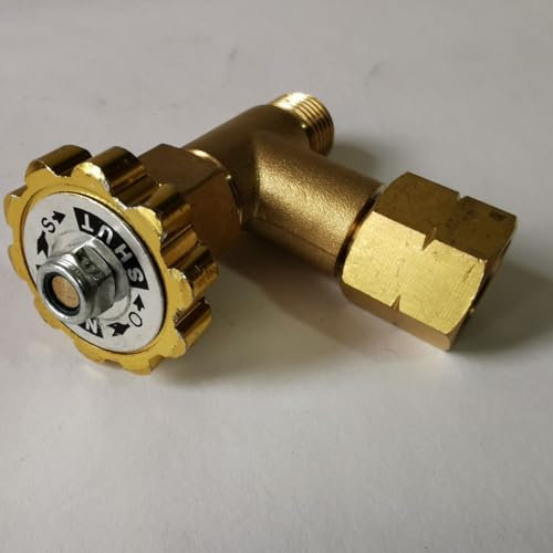SZH Gas Regulierventil 1/4 Messing zum regulieren der Gaszufuhr an Gasgeräten 30 mbar und 50 mbar