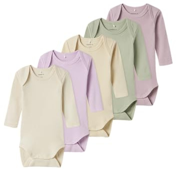 Name it baby Unisex Nbnbody 5p Ls Solid Rib Nbnbody 5P Ls Solid Rib (3er Pack)