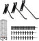BigKing Black Gridwall Hooks, 40pcs Heavy Duty Display Hooks for Grid Wall, Grid Panel Hanging Hooks for Home Workspace Organization Displays Storage