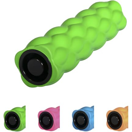 Enjoy Fit® Massageroller Yogarolle Faszienroller aus Schaumstoff,46cm lang,13 x 13 cm (grün)