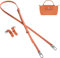 Gastinsave Handtaschengurte Ersatz, Leder Handtasche Crossbody Schultergurt Verstellbar für Longchamp Tasche Frauen(Karotte Orange)