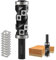 Wendeplatten Bündigfräser 16mm Schaft, Flush Trim Fräser Bit mit 12 Hartmetalleinsätzen, Up&Down Kompressions Oben&unten Lager Bündigfräser Oberfräse für Kantenbearbeitung, D=30mm, NL=65mm
