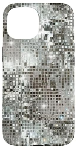 Ästhetische Discokugel 70er 80er Jahre Spiegelkugel Grafik Hülle für iPhone 15