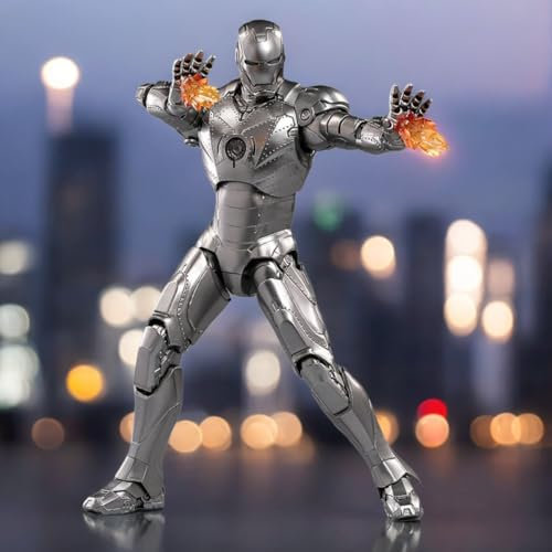 HiPlay ZD Toys Anniversary Series Collectible Figure Full Set: Non-Luminous Version: Iron Hero MK2 (1906-02), 1:10 Scale Miniature Action Figurine BFGGTXMK2