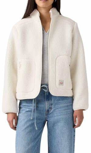 Levi's Sienna Sherpa Jacket Whisper White, White (whisper white), L