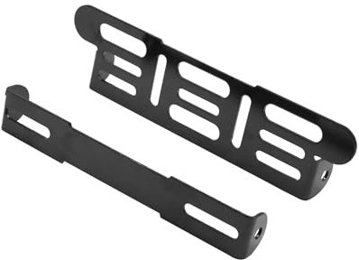 Hihaha Black Universal Motorcycle Adjustable License Number Plate Frame Durable Material