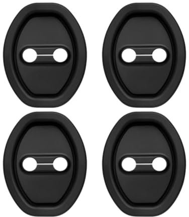 ZTYUANHANG 4 Pieces Stainless Steel Door Lock Cover Protector Sticker, for BMW 1 Serie (F40) vanaf 2019 Stainless Steel Door Latch Cover Strike Pin Protector
