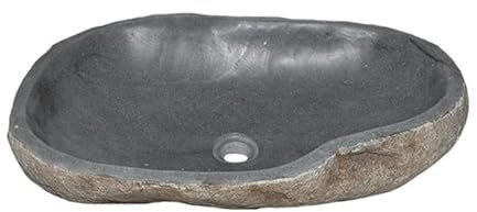 Waschbecken für Badezimmer, Naturstein, 50 bis 69 cm – L 50 x B 35 x H 15 cm