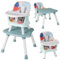 COSTWAY High Chairs for Babies and Toddlers, 6 in 1 Convertible Highchair/Table Chair Set/Building Block Table/Booster Seat/Toddler Chair with Safety Harness, Removable Tray (Colorful, 58x58x98cm)