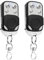 2 Pièces Telecommande Universelle Portail 433,92 MHz Code Fixe Bip Portail Universelle Télécommandes Garage Universelle sans Fil Coulissant 4 Touches Copieuse pour Porte de Garage et Voiture