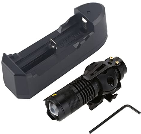 Kit de cargador de cargador de linterna de led portátil telescópico al aire libre accesorio accesorio de batería recargable dura brillante para ciclismo plástico negro para
