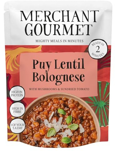 Merchant Gourmet PUY Lentil Bolognese with Mushrooms and Sundried Tomato, 280g