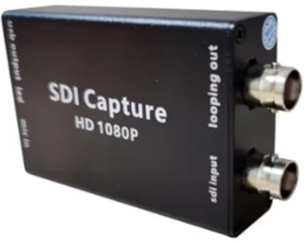 Suoumwa Audio SDI zu USB -Konverter -Adapter SDI BNC 1080p für die Überwachung der HD -TV -Kamera UVC/ -Kompatible Standard