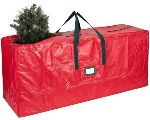 SSKHE Red Christmas Tree Storage Bag, for Small Xmas Tree, Decorations, Garland, and Holiday Ornament Organiser