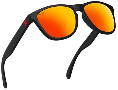 Sungod Classics™ Sunglasses - Lightweight Eyewear with UV400 Protection Frame - Black Fire