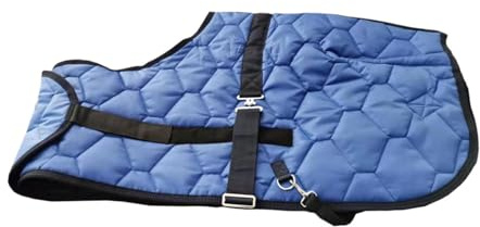Aymzbd Couverture d'hiver pour Cheval, Drap de Soin, Vêtement de Protection équine, Couverture Résistante pour L'écurie, Bleu 90cm