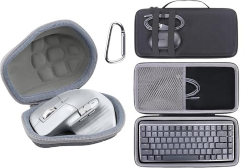 Aenllosi Tasche für Logitech MX Master 4/3/3S/2S + MX Mechanical Mini Eva | EVA-Hartschale für stabilen Schutz, Wasserabweisende Oberfläche für zusätzlichen Schutz, Nur Hülle ohne Gerät und Zubehör