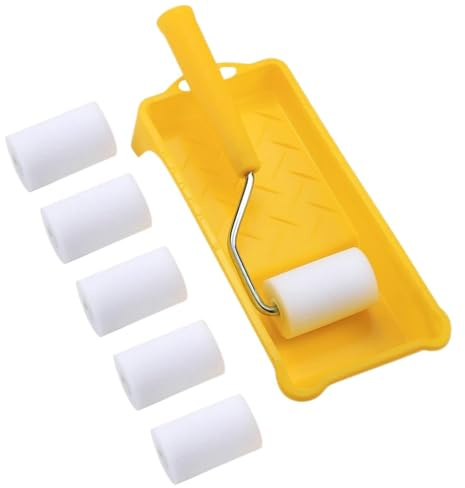 Malerrollen Set – PVC Material | Mini Anstrichpinsel Kombi Mit Farbschale