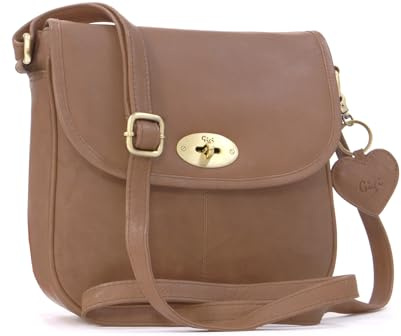 Gigi - Leder - Damenhandtasche/Umhängetasche - OTHELLO 8755 - Braun