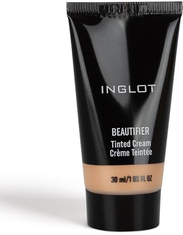 Inglot Beautifier, Tönungscreme, Glatter Teint mit Zarter Farbe, mit HD-Pigmenten, Auch für Empfindliche Haut, Aufgehelltes und Revitalisiertes Gesicht, Perfektes Make-up, 30 ml : 106