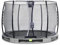 EXIT Toys Elegant Rundes Bodentrampolin - ø305cm - Mit Economy Sicherheitsnetz - Mit Fußschutzsystem - Rostfrei - Wasserfest - Einfache Montage - Bodentrampolin Garten - Grau