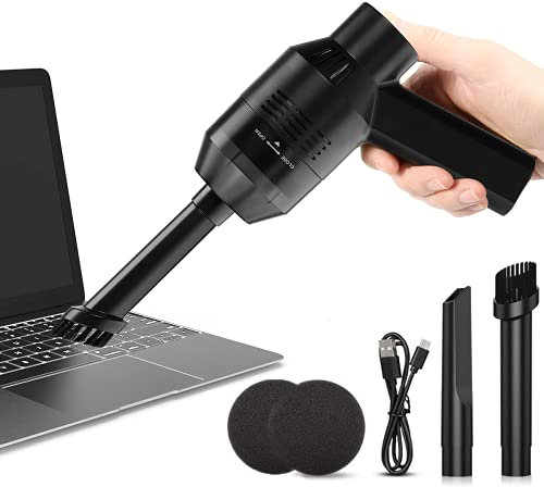 KeepTpeeK Keyboard Vacuums Cleaner, Portable Mini Electric Vacuum Cleaner USB Rechargeable Car Vacuum Cleaner TV Satellite Boxes,Kitchen Stove Cleaning for Dust,Bread Crumbs,Scraps Laptop,Computer,Dus