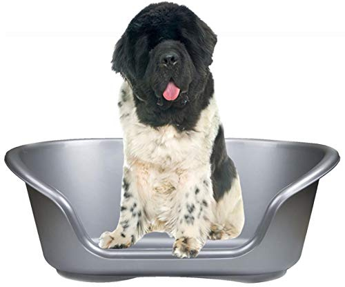 YöL Dog bed heavy duty re-usable plastic waterproof pet cat puppy small medium large x-large - Silver X-Large