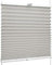 SchattenFreude Klemmfix-Plissee für Fenster | Mit Klemm-Haltern | Ohne Bohren | Grau, Breite: 85cm x Höhe: 130cm