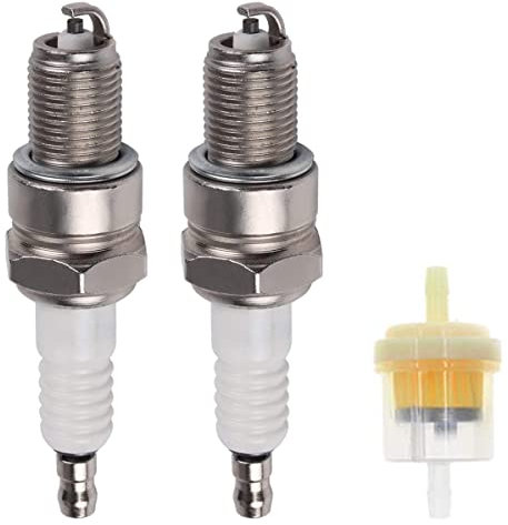 ZAMDOE Candele per Honda GX120 GX160 GX200 GX240 GX270 GX340 GX390 GCV520 GCV530 GX610 Motori Motocoltivatore per trattorino Tosaerba, con Filtro del Carburante