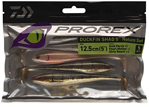 Daiwa PROREX Duckfin Nature 1 Set 13.0cm SHAD Set - Gummifisch Angelset