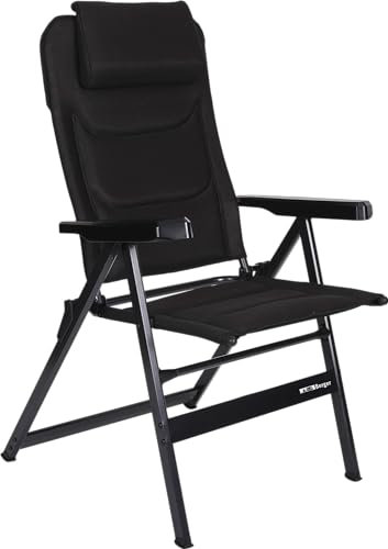 BERGER Novara Plus Klappstuhl | Camping-Klappstuhl | Leichtgewichtiger Gartenstuhl | Bequemer Stuhl aus Aluminium | Angeln, Terrasse, Balkon, Strand | Klappstühle